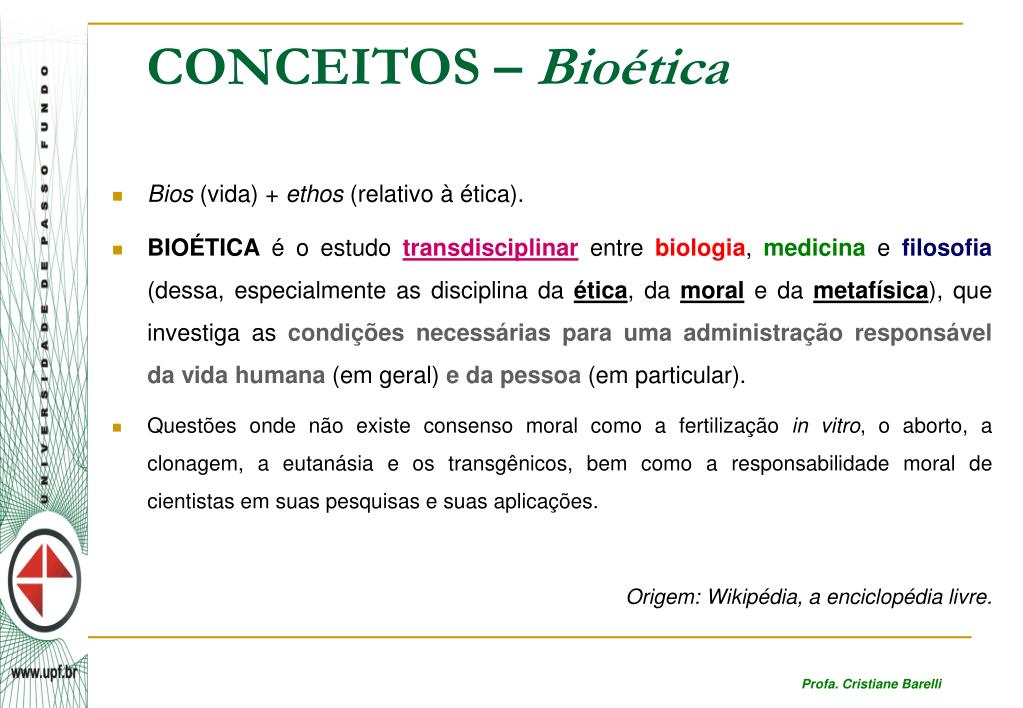 Princípios éticos e Bioética: a abordagem principialista - ppt carregar