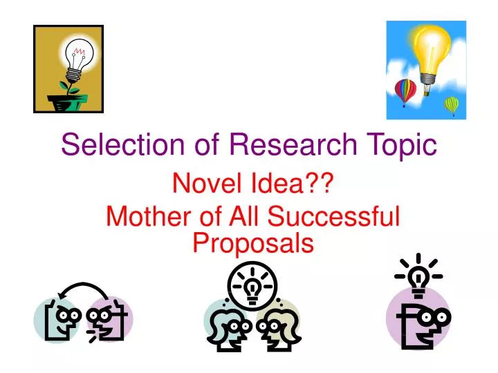 selection of research topic ppt