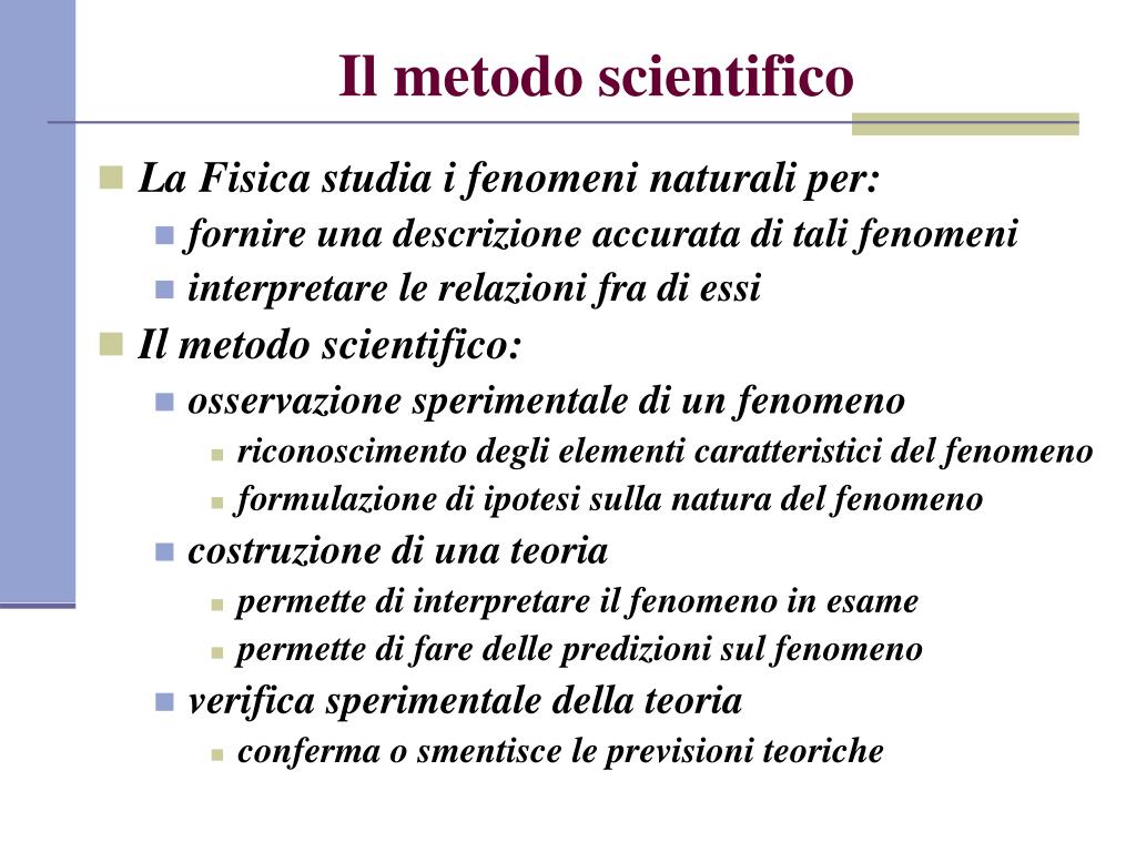 Esempi Di Metodo Scientifico Nella Vita Quotidiana PPT - Il metodo scientifico PowerPoint Presentation, free download - ID