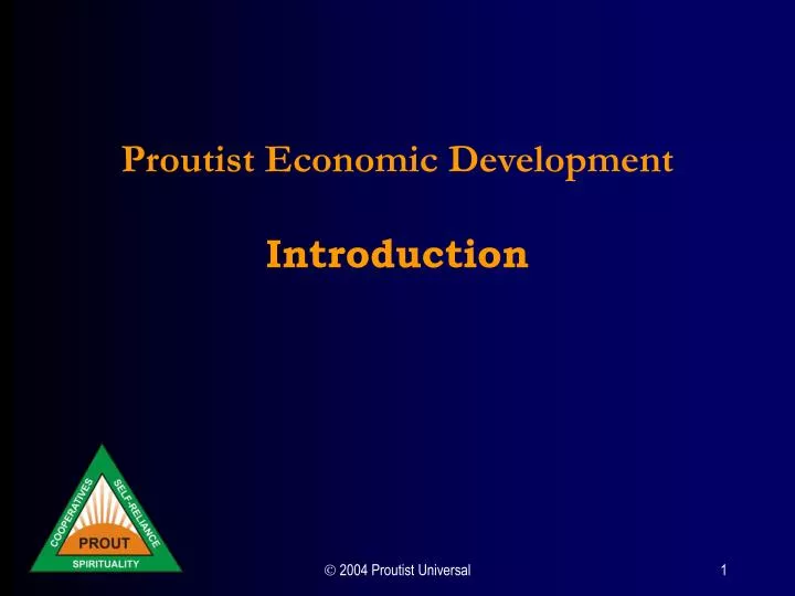 proutist economic development introduction n.