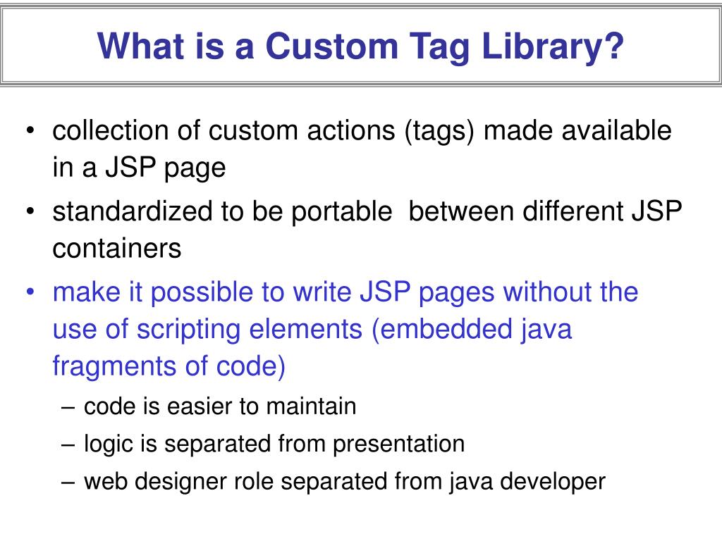 PPT - JSTL Core Tags PowerPoint Presentation, free download - ID:964272
