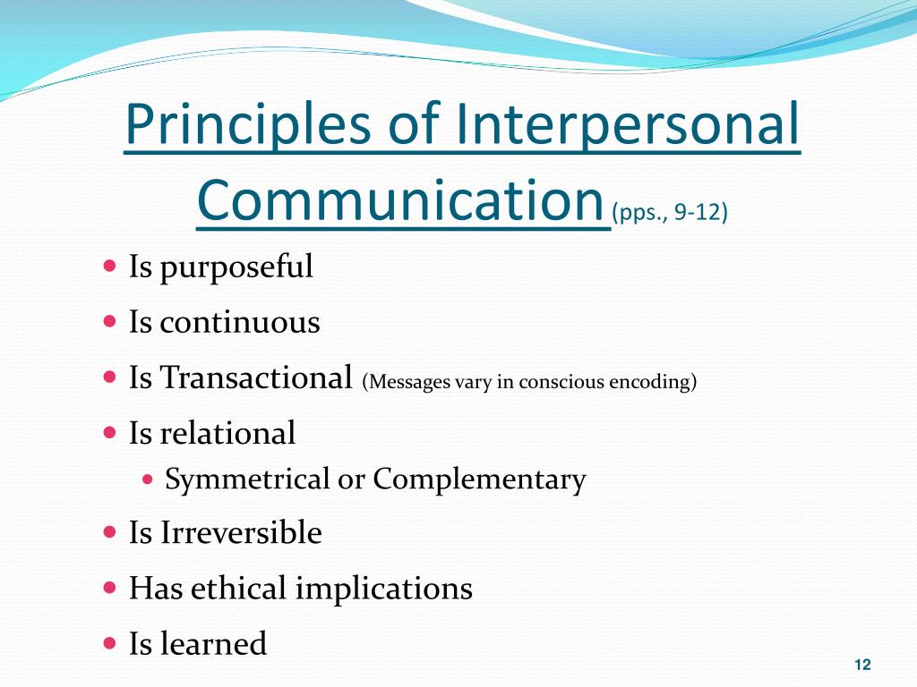 interpersonal communication is irreversible