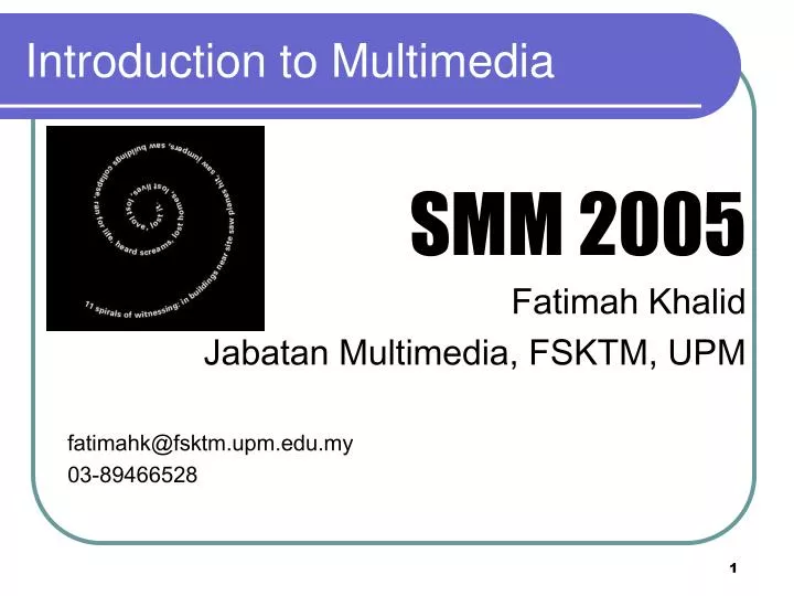 introduction to multimedia n.