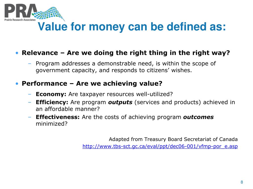 PPT - Value for Money: Cost-benefit and cost-effectiveness analysis ...