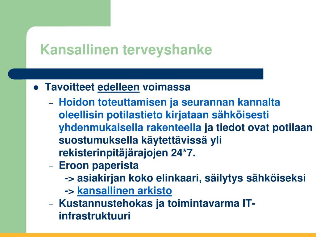 PPT - Kaarina Tanttu, projektijohtaja HoiData-hanke, VSSHP  kaarina.tanttu@tyks.fi p PowerPoint Presentation - ID:968325