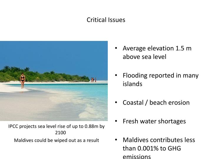 maldives sea level rise impacts