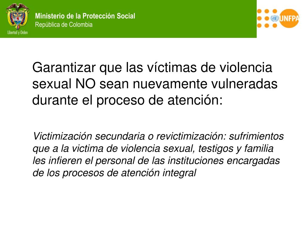 PPT - ATENCIÓN INTEGRAL DE LA VIOLENCIA SEXUAL EN LOS SERVICIOS DE ...