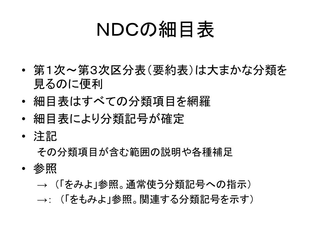 資料組織概説　第 11 回 日本十進分類法
