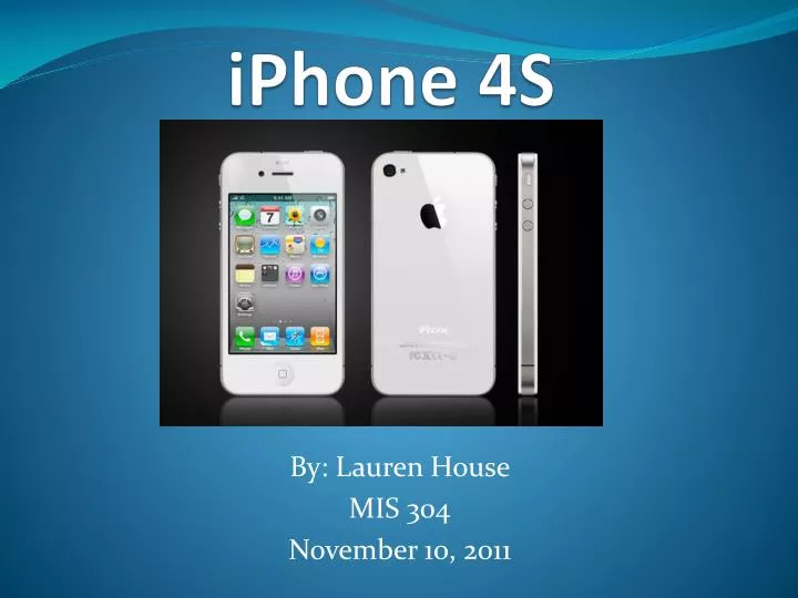 iphone 4s presentation