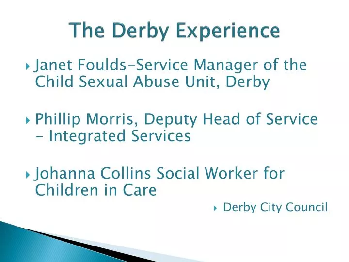 the derby experience n.