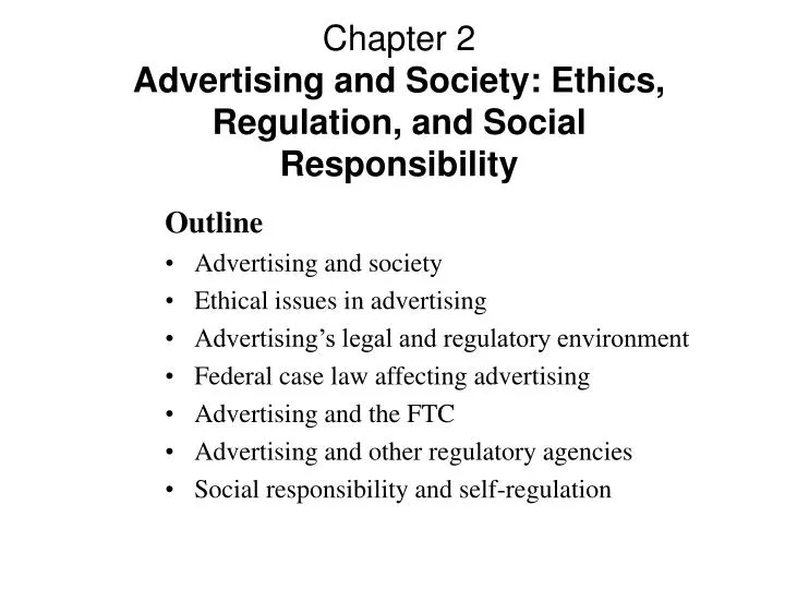 Advertising and society