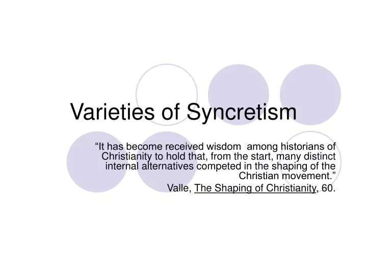 PPT - Varieties of Syncretism PowerPoint Presentation, free download ...