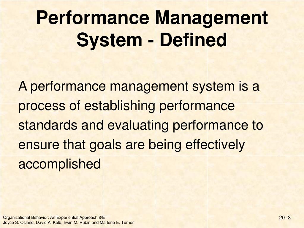 what is the meaning of performance management
