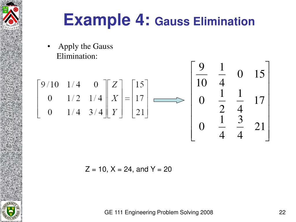 PPT - GAUSS ELIMINATION AND GAUSS-JORDAN ELIMINATION PowerPoint ...