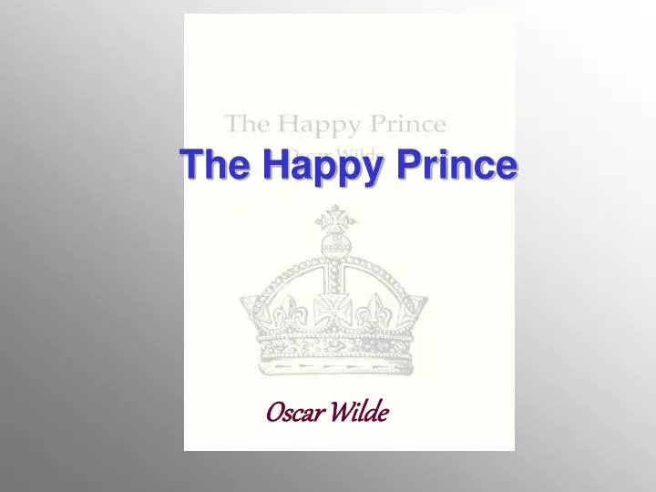 the happy prince n.
