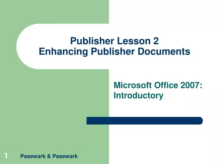 publisher lesson 2 enhancing publisher documents n.