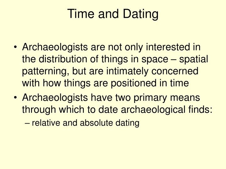 Means of absolute dating