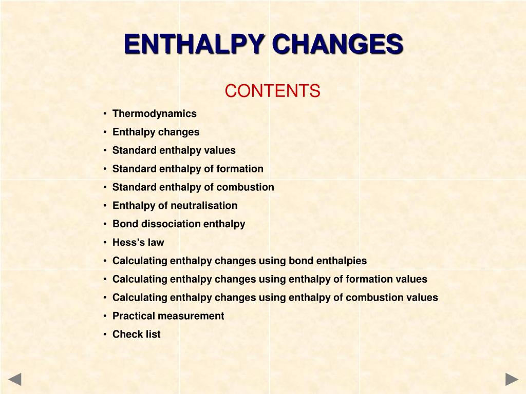 Standard Enthalpy Of Formation Chart