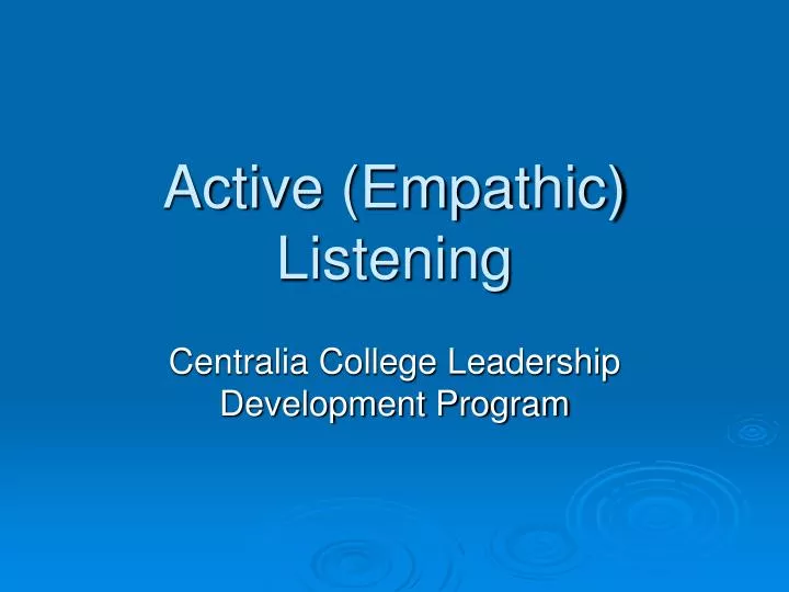 empathic listening definition empathic listening definition