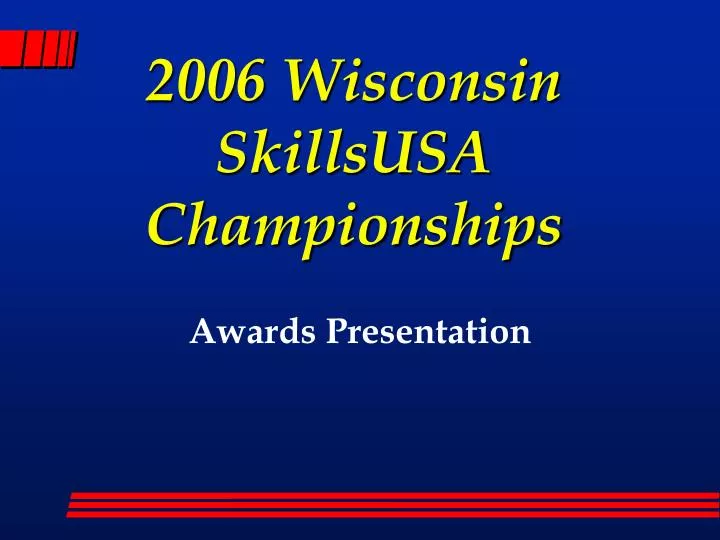 2006 wisconsin skillsusa championships n.