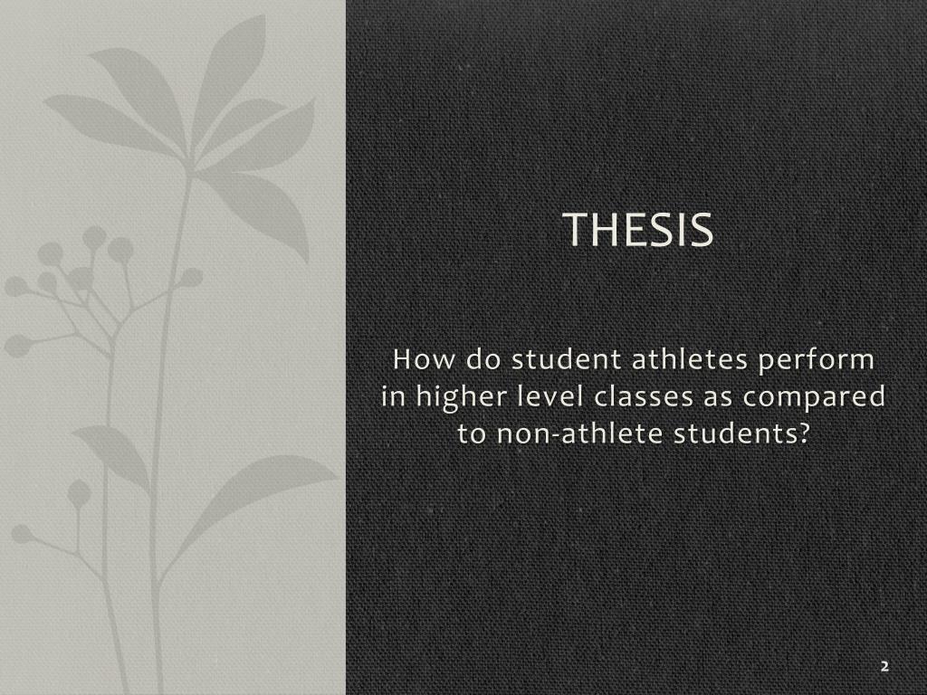thesis about student athletes