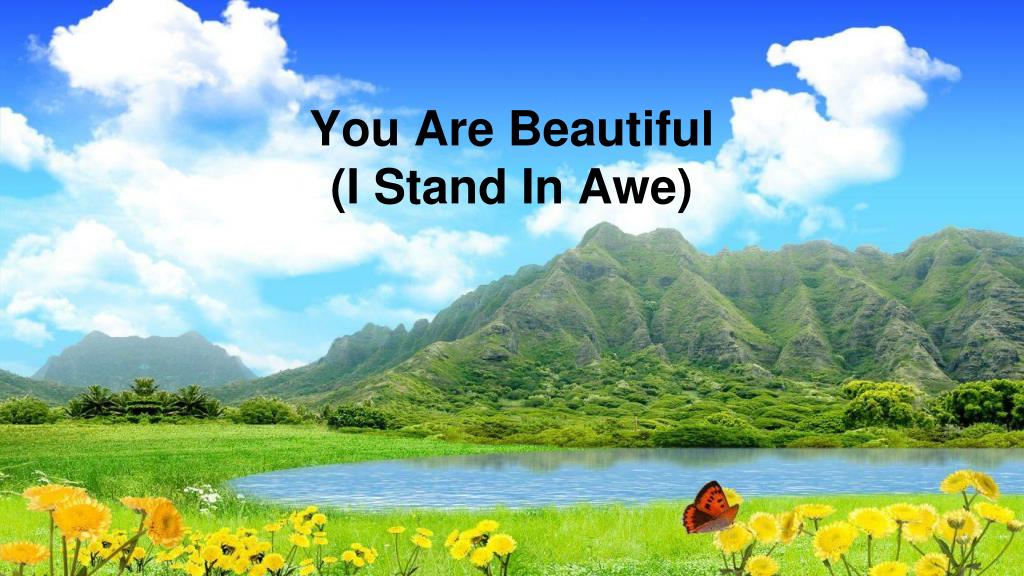 PPT - You Are Beautiful (I Stand In Awe) PowerPoint Presentation, free  download - ID:977473