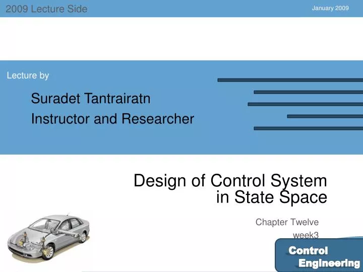 design of control system in state space n.