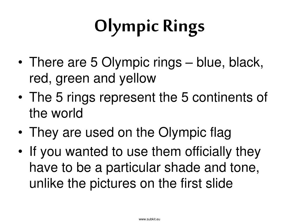 Olympic Rings Chemistry Demonstration