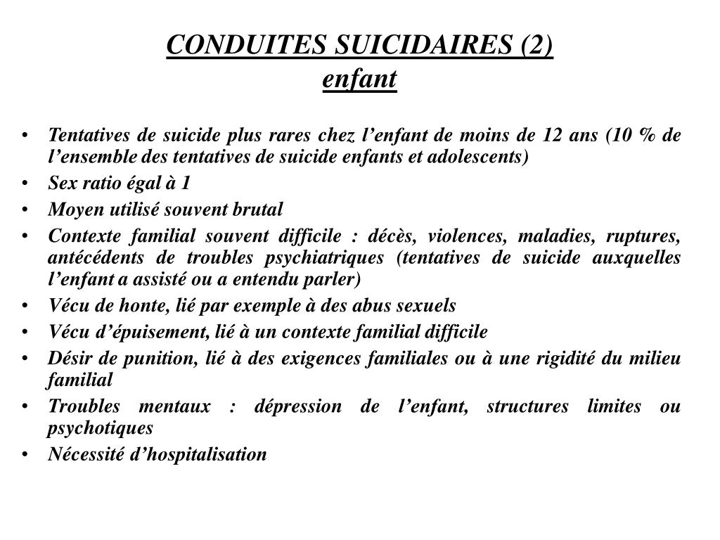 PPT - DEPRESSION de l’ENFANT et de l’ADOLESCENT PowerPoint Presentation ...