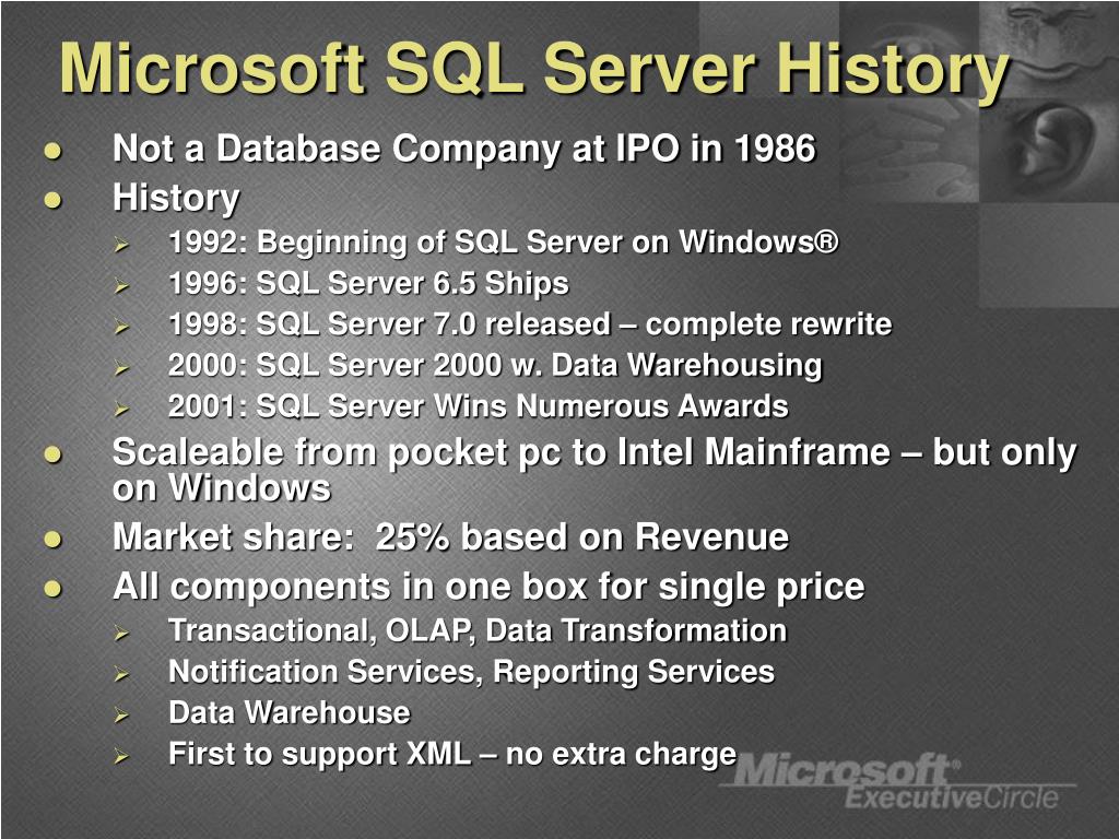 Ppt databases unplugged industry consolidation evolution cheryl