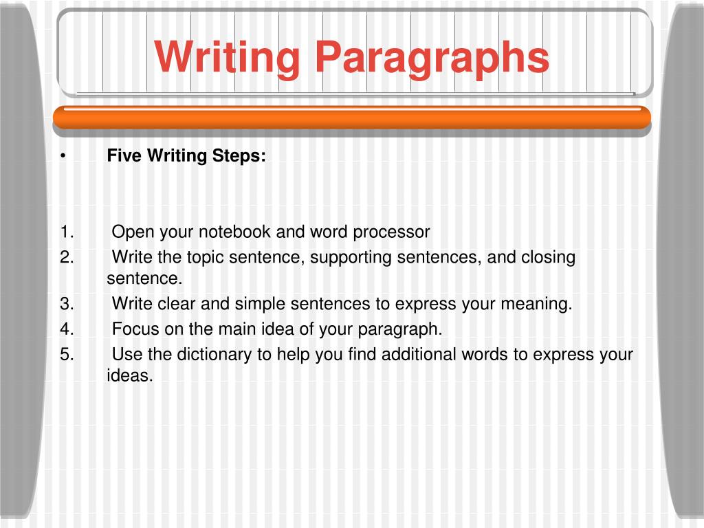 PPT - Learning about paragraphs PowerPoint Presentation, free