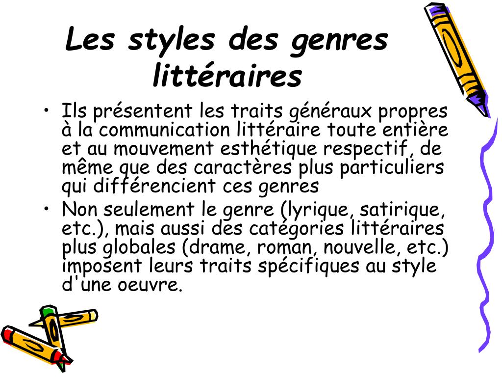 PPT - Le style littéraire PowerPoint Presentation, free ...