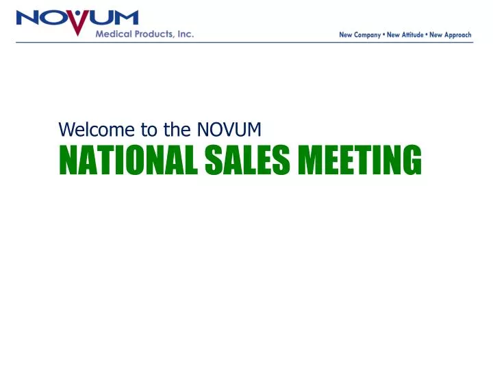 PPT NATIONAL SALES MEETING PowerPoint Presentation ID979710