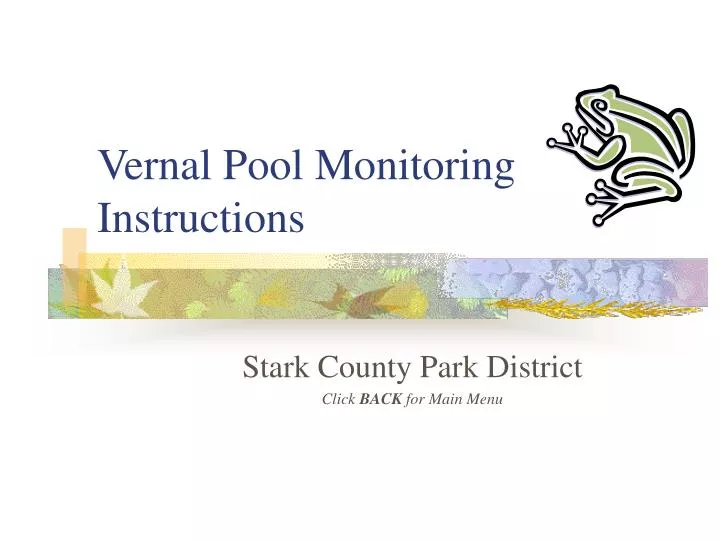 vernal pool monitoring instructions n.