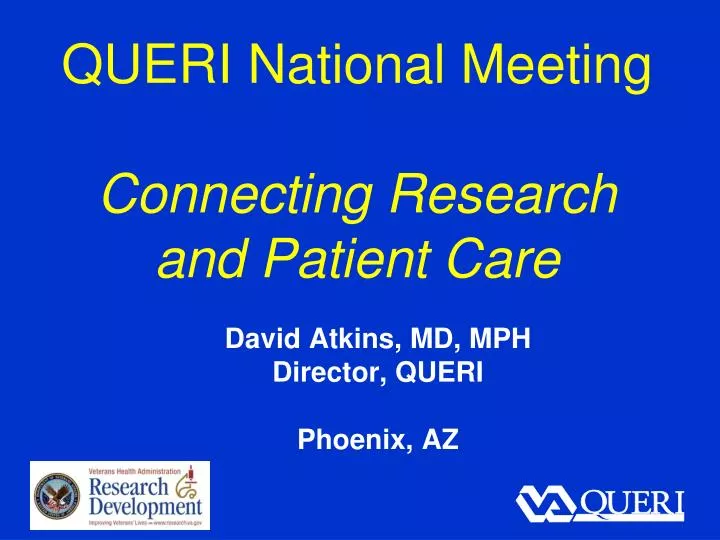queri national meeting connecting research and patient care n.