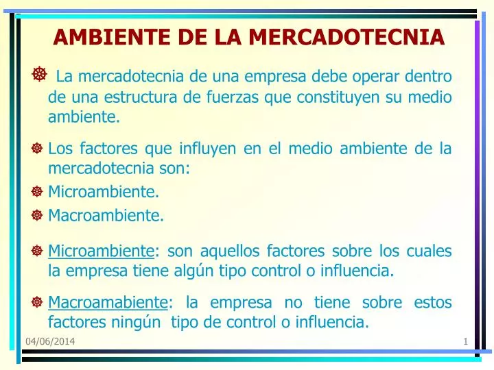 PPT - AMBIENTE DE LA MERCADOTECNIA PowerPoint Presentation, free download -  ID:981381