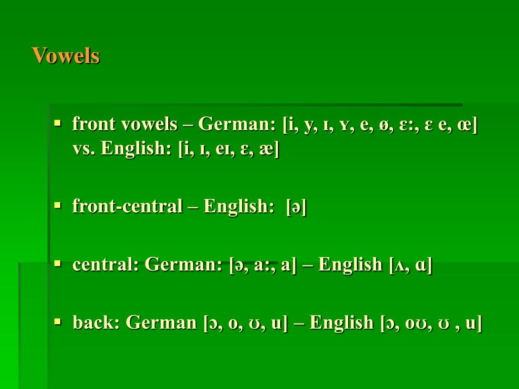 Ppt Contrastive Linguistics English German Powerpoint Presentation Id