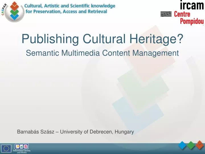 publishing cultural heritage semantic multimedia content management n.