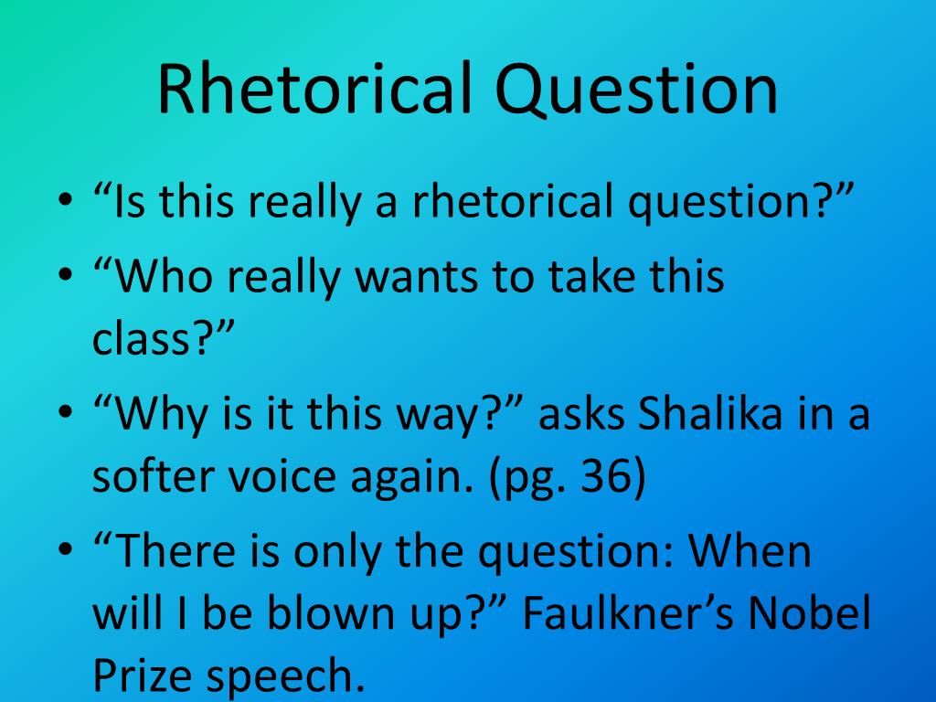 rhetorical speeches examples