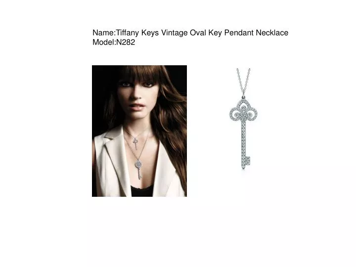 name tiffany keys vintage oval key pendant necklace model n282 n.