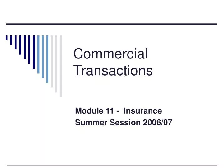 PPT Commercial Transactions PowerPoint Presentation, free download