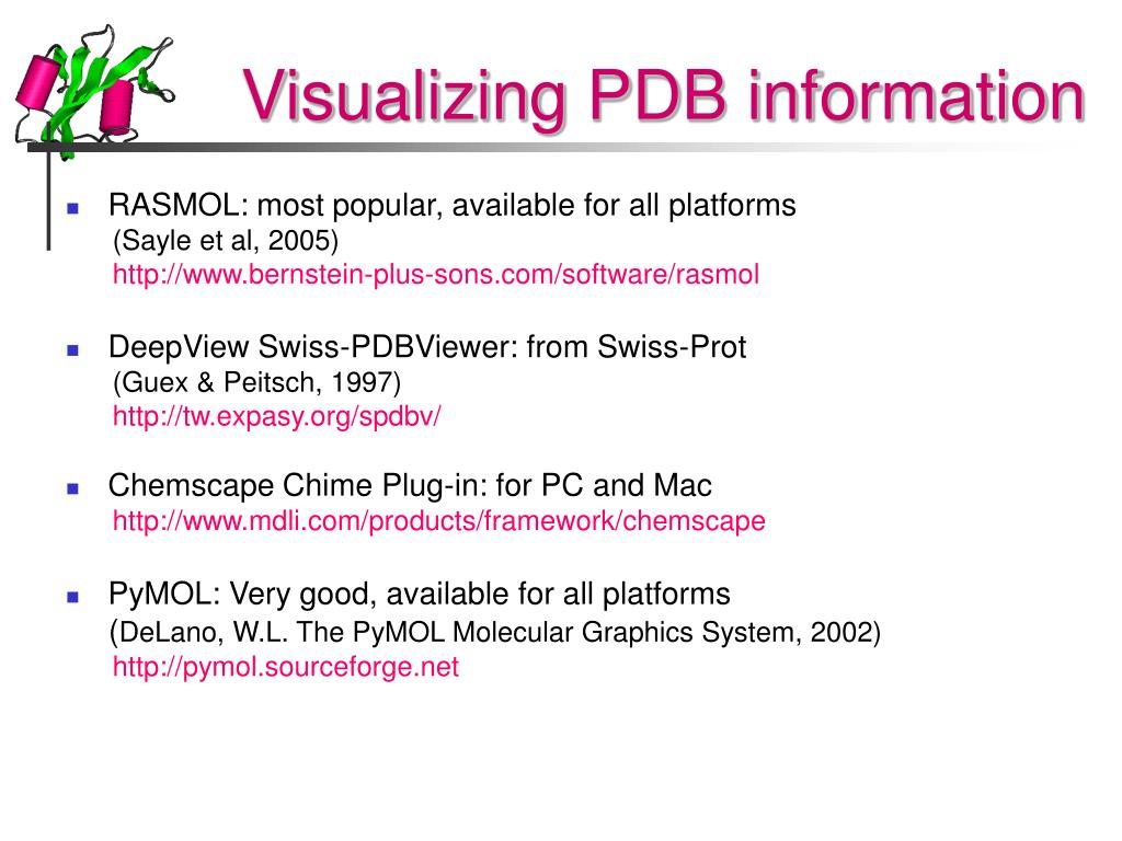 Pymol molecular graphics system .psw in powerpoint for mac