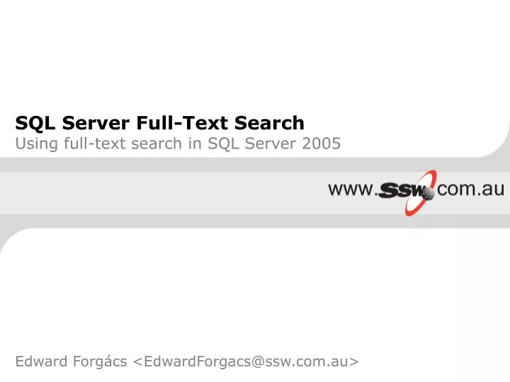 sql server full text search using full text search in sql server 2005 n.