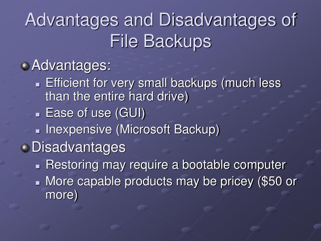 main purpose of a data backup policy