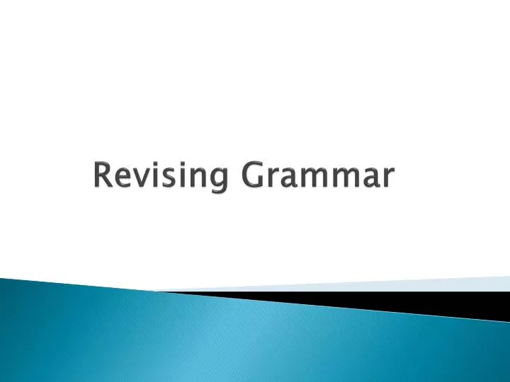 revising grammar n.