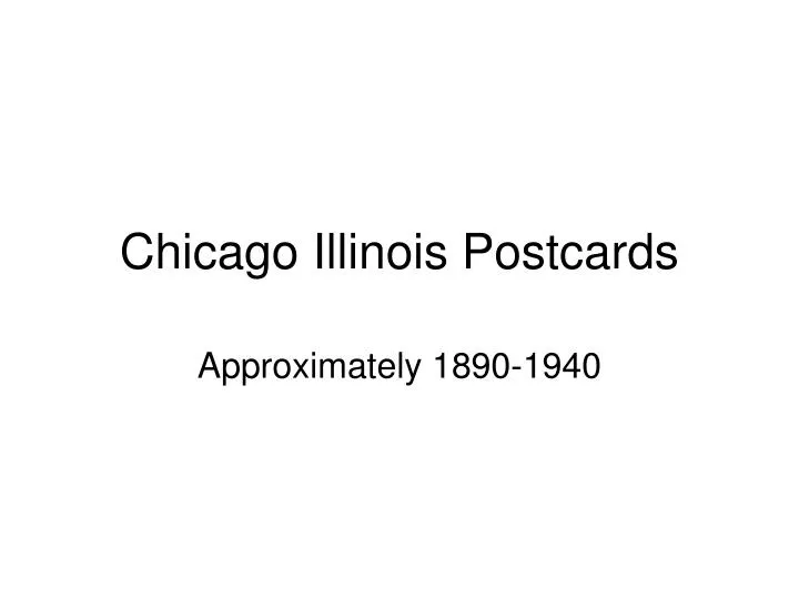 chicago illinois postcards n.