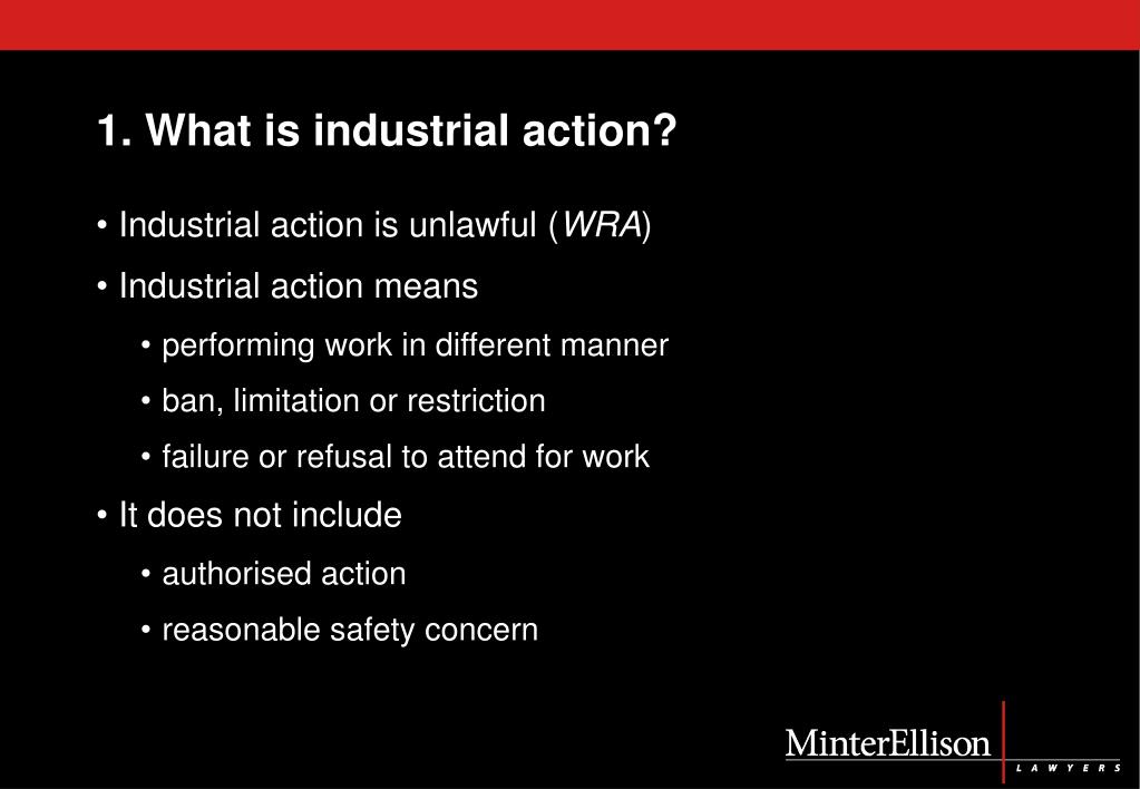 PPT Practical Applications Of Industrial Action Employers 