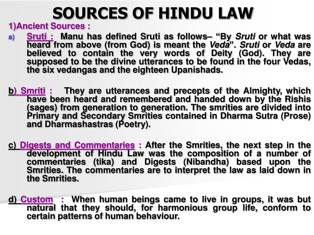 hindu law notes
