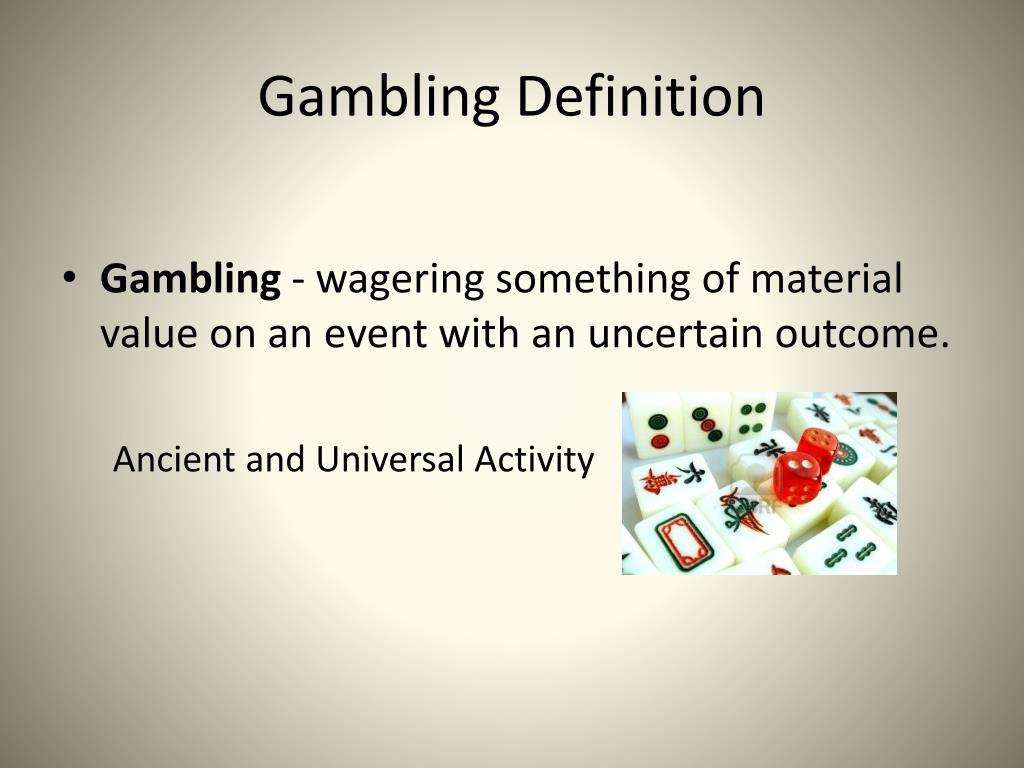 PPT Gambling and Gambling Activities Motivations and Cognitive