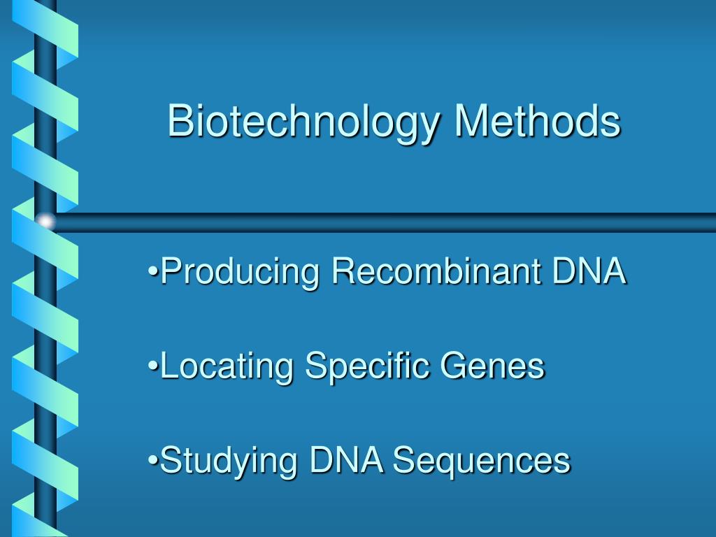PPT Biotechnology Methods PowerPoint Presentation, free download ID